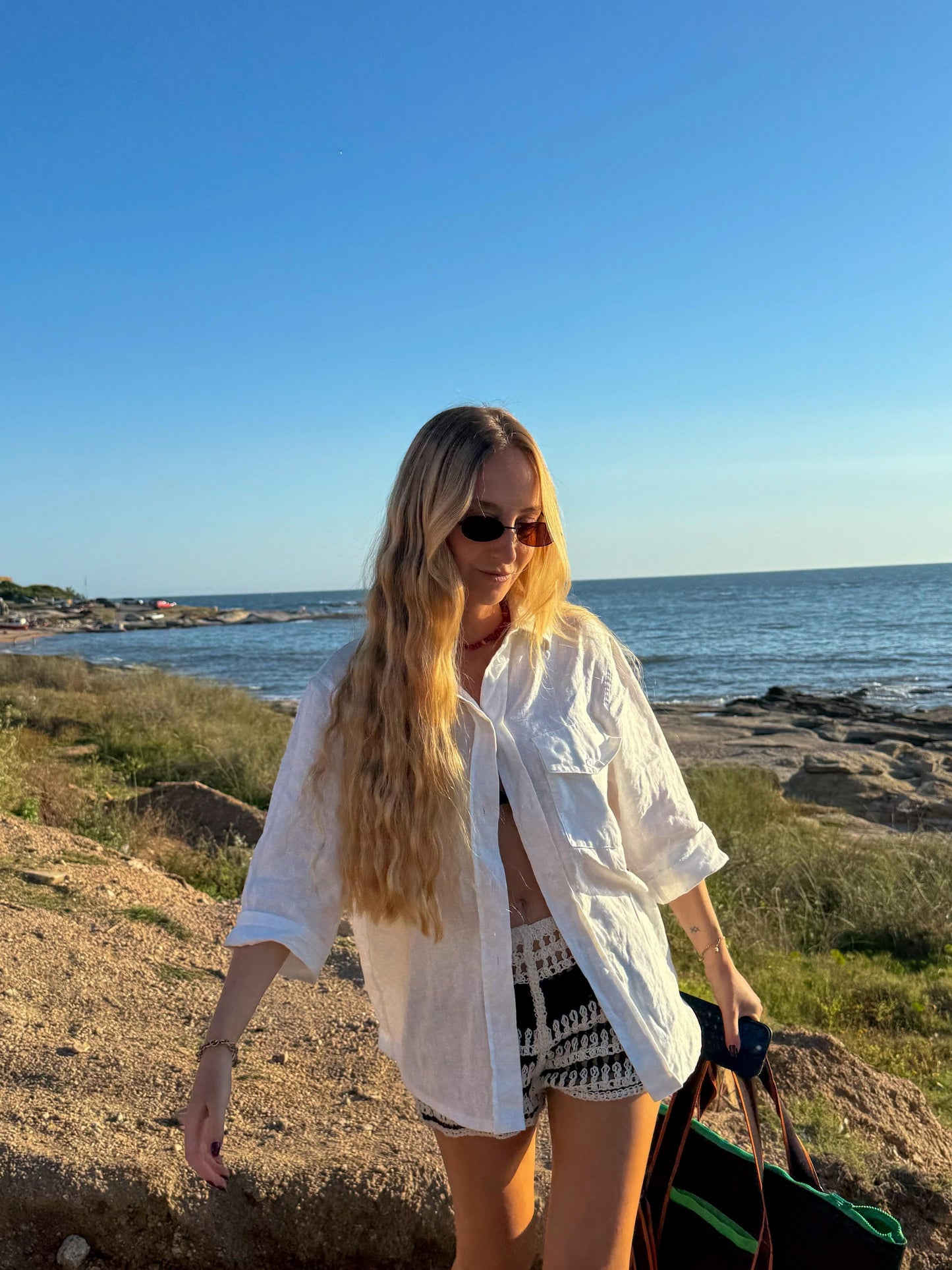linen white Button-up