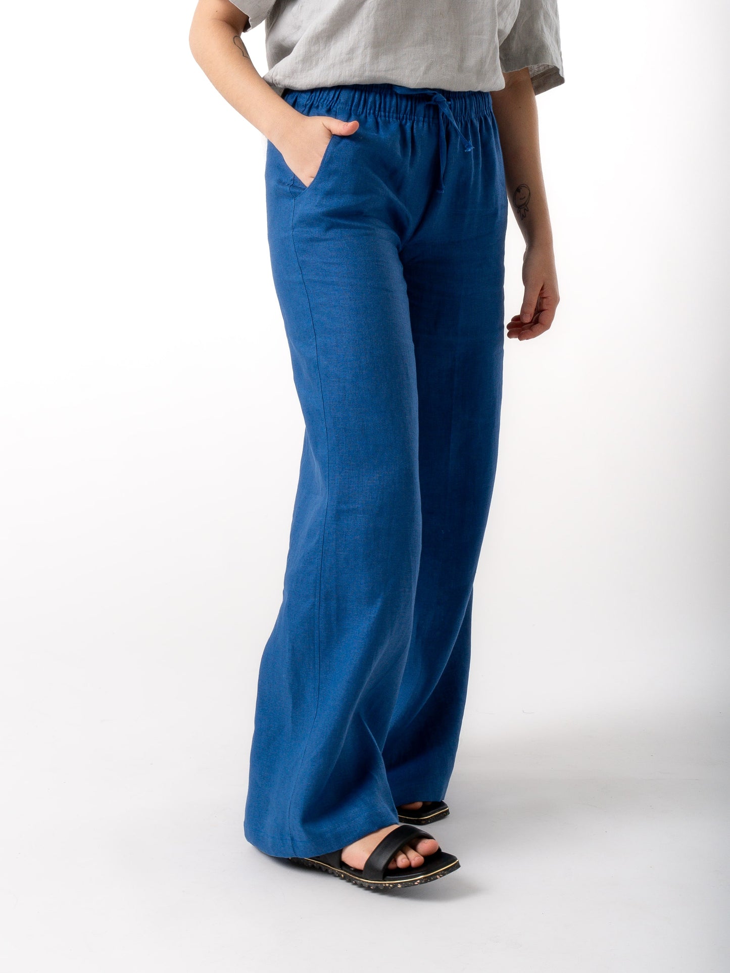 Linen Pants VINEYARD Blue