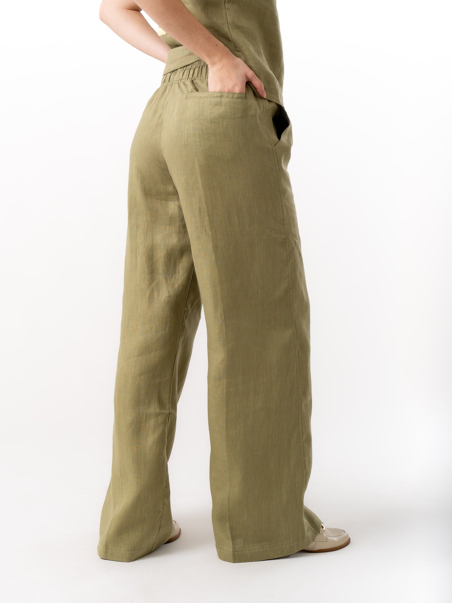 Linen Pants VINEYARD Olive