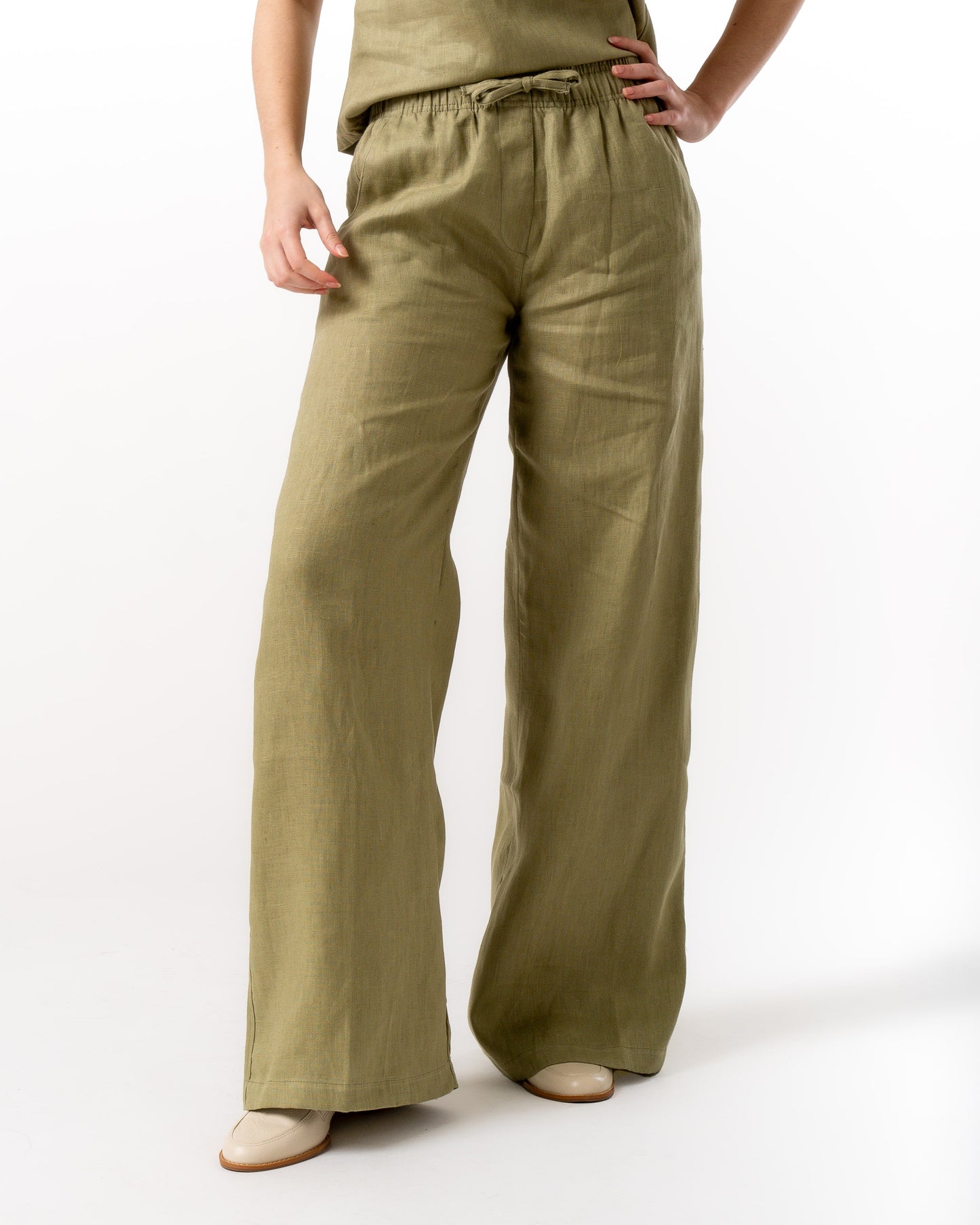 Linen Pants VINEYARD Olive