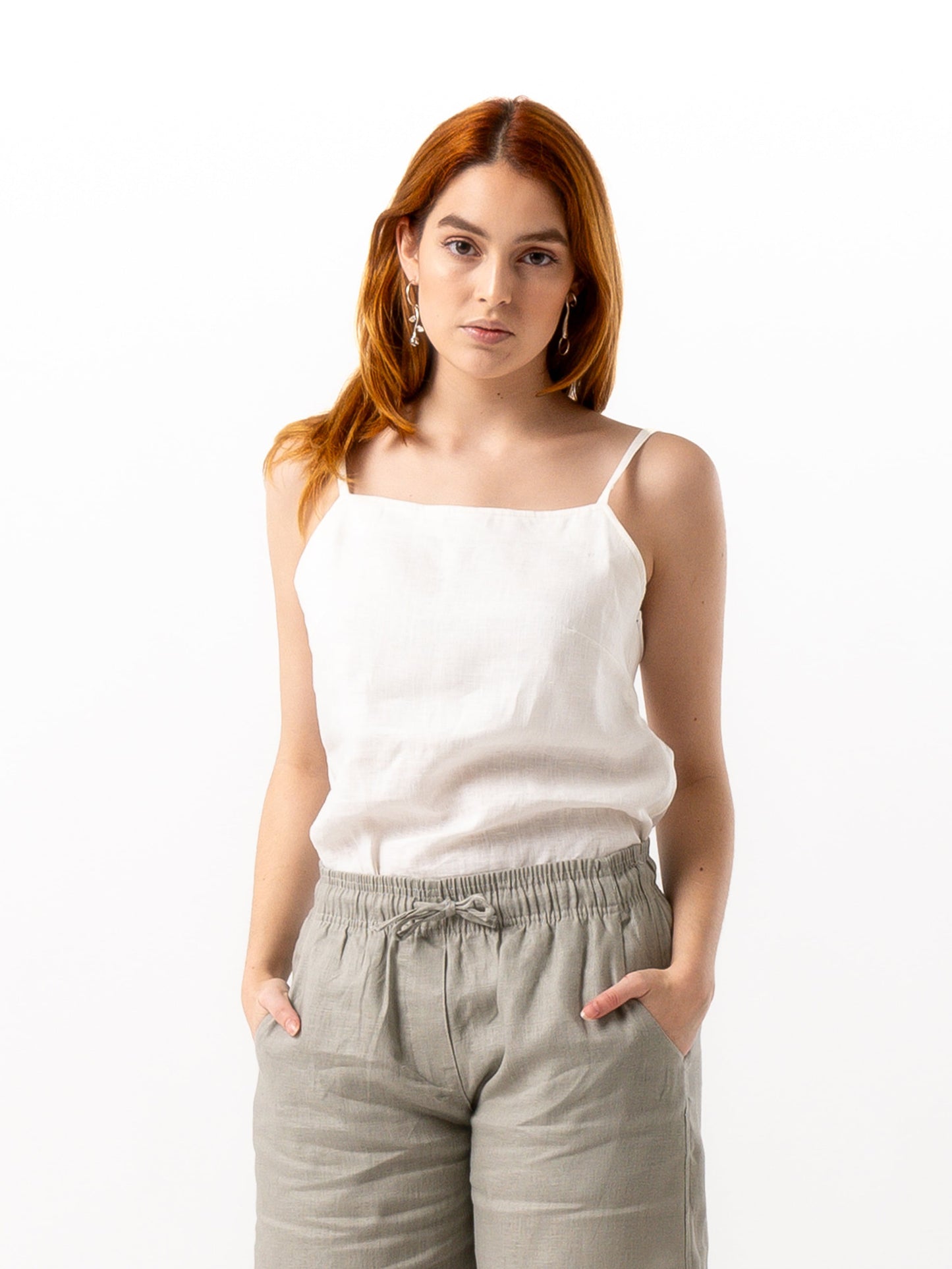 Linen Top COASTAL White