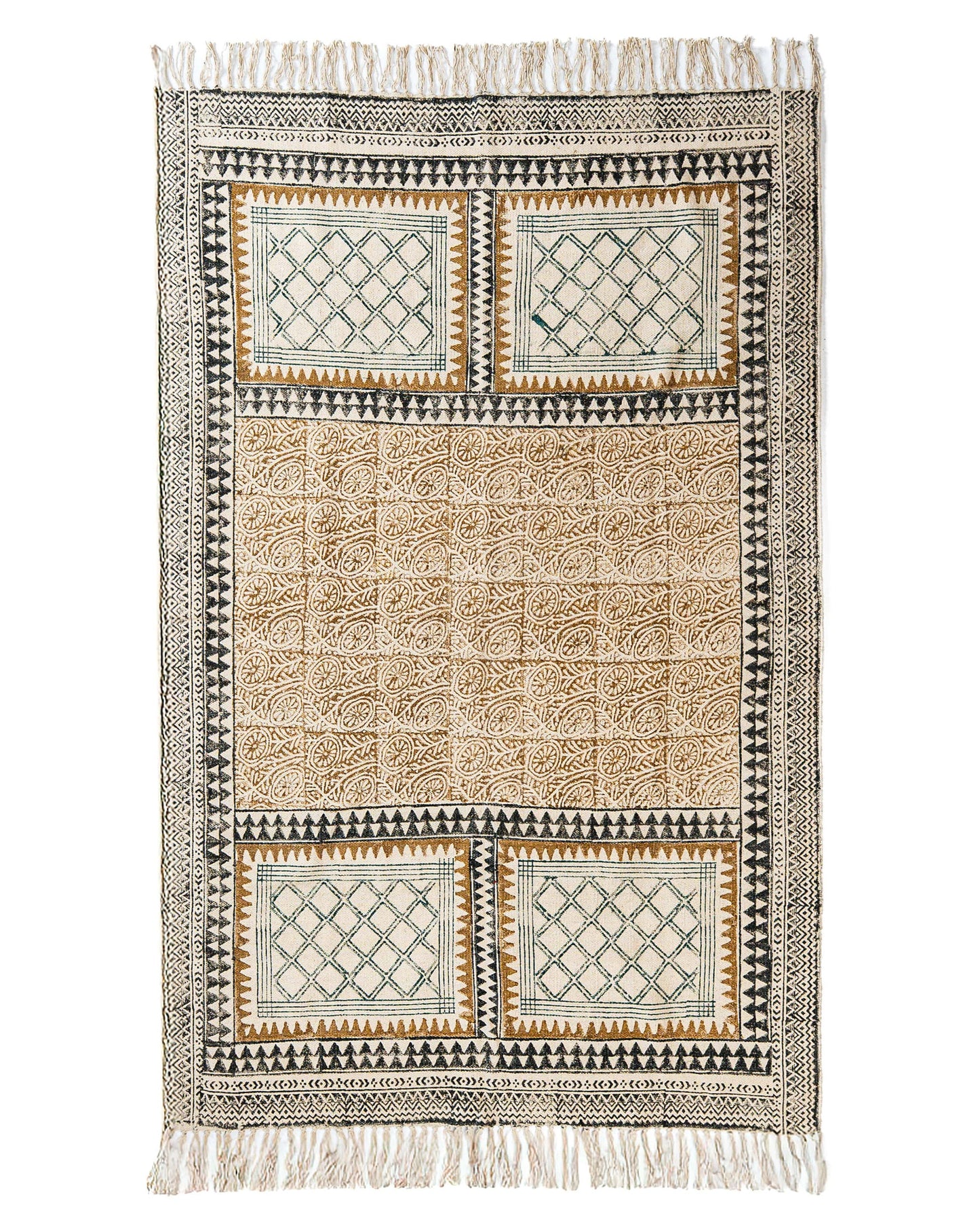 Block Print Rug BHUMI 120*180 cm