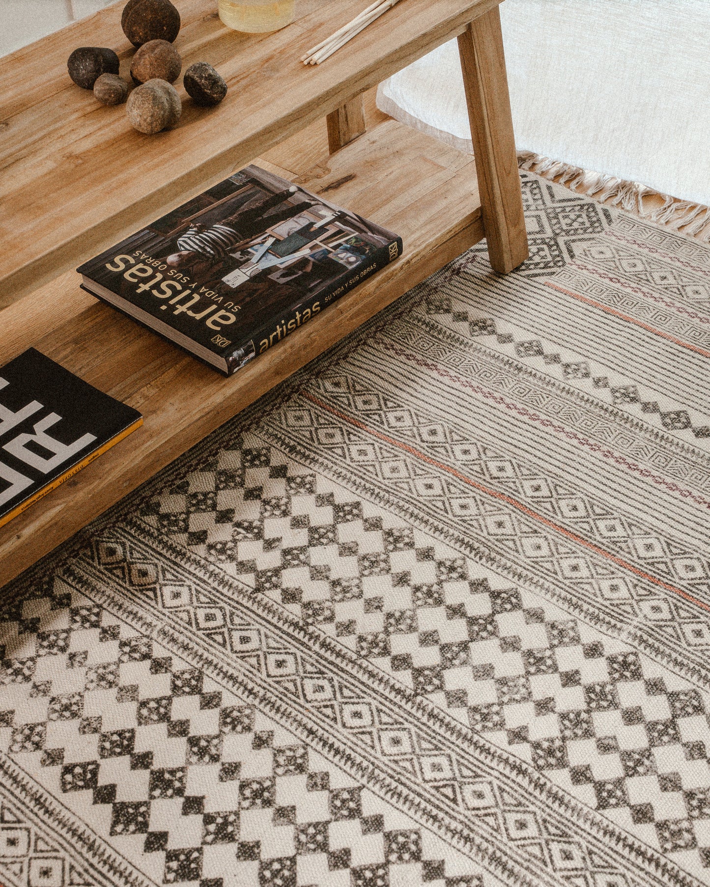 Block Print Rug SANTULAN 120*180 cm