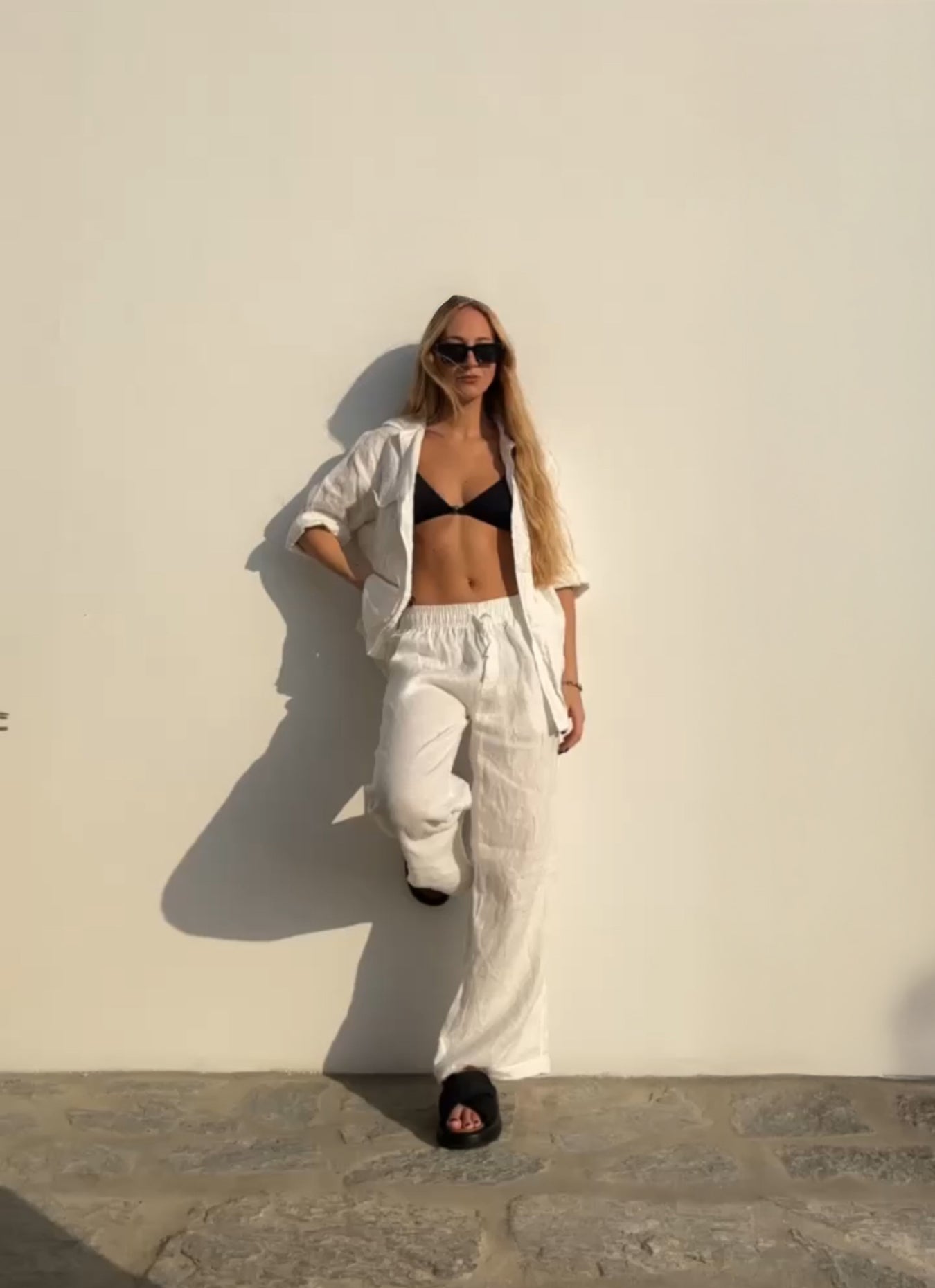 Linen Pants VINEYARD White