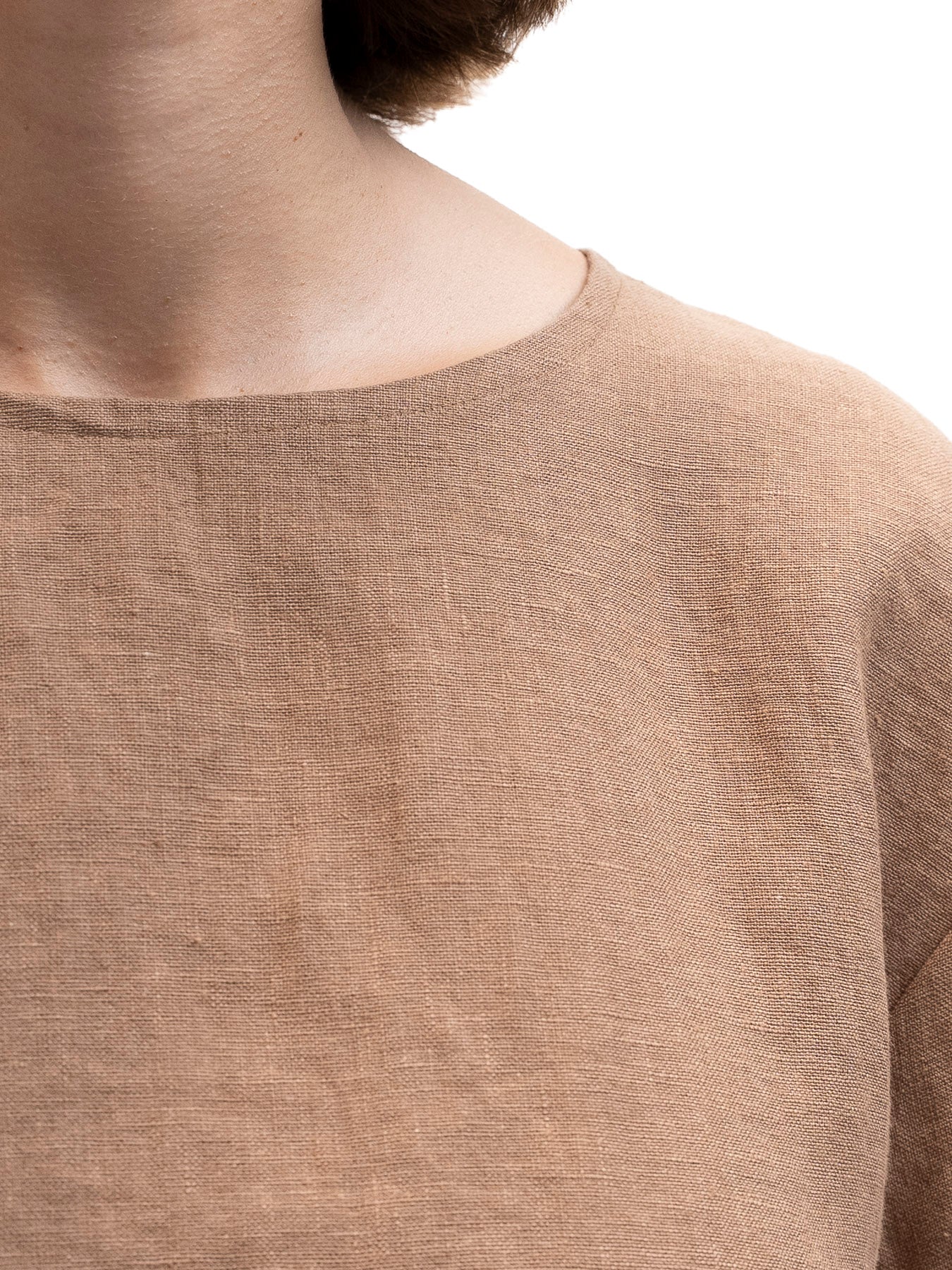 חולצה גולדן אאור פשתן חום