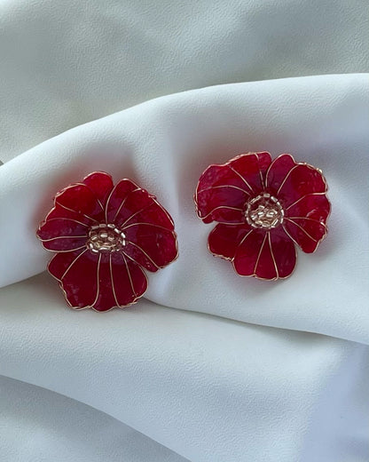 Pétalo Redondo Rojo y Champagne