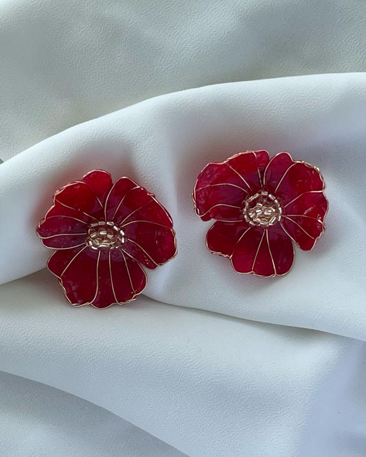 Pétalo Redondo Rojo y Champagne