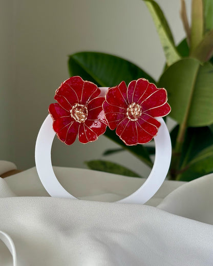 Pétalo Redondo Rojo y Champagne