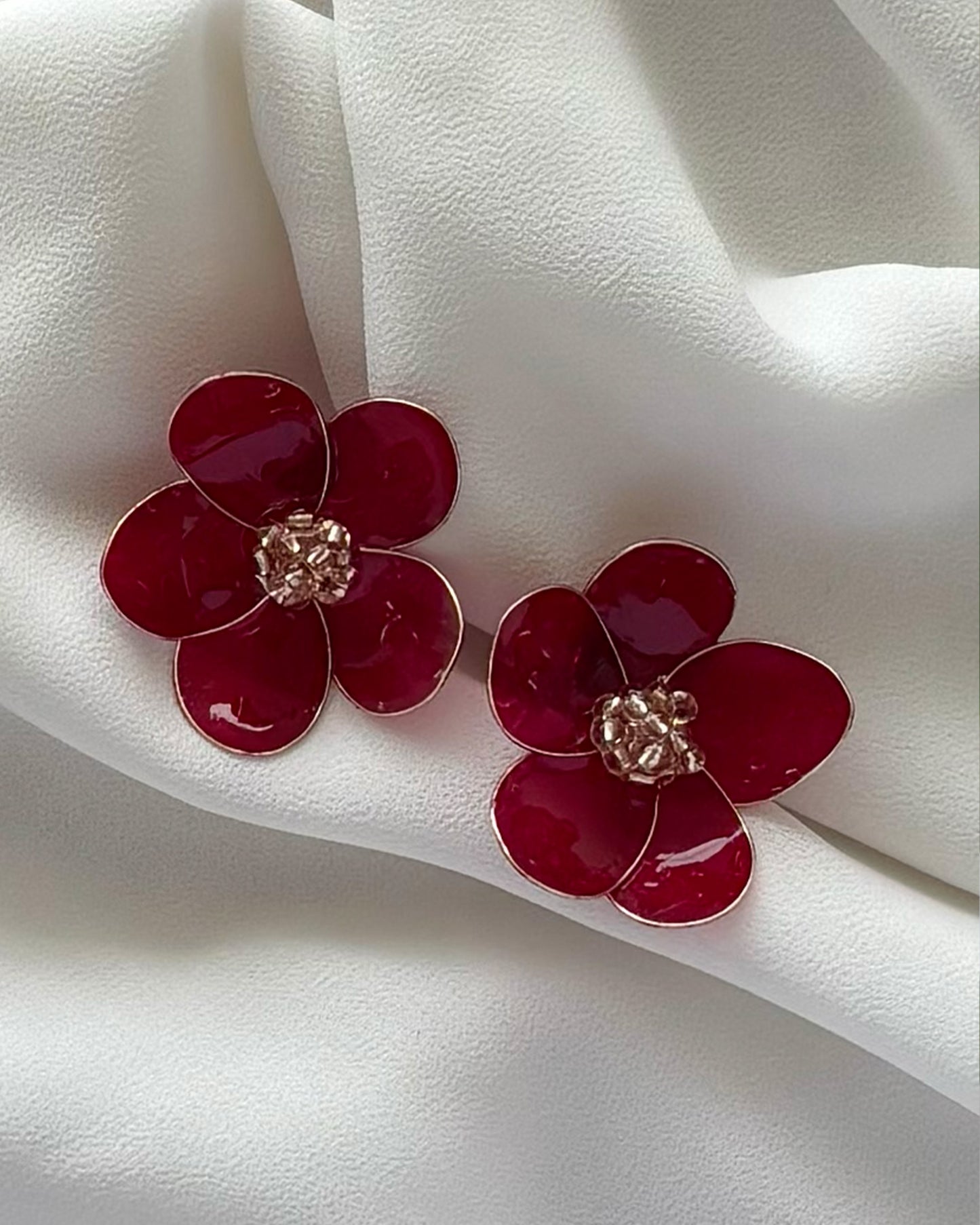 Midi Flor Roja y Champagne