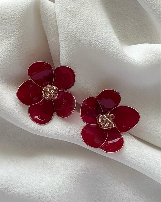 Midi Flor Roja y Champagne