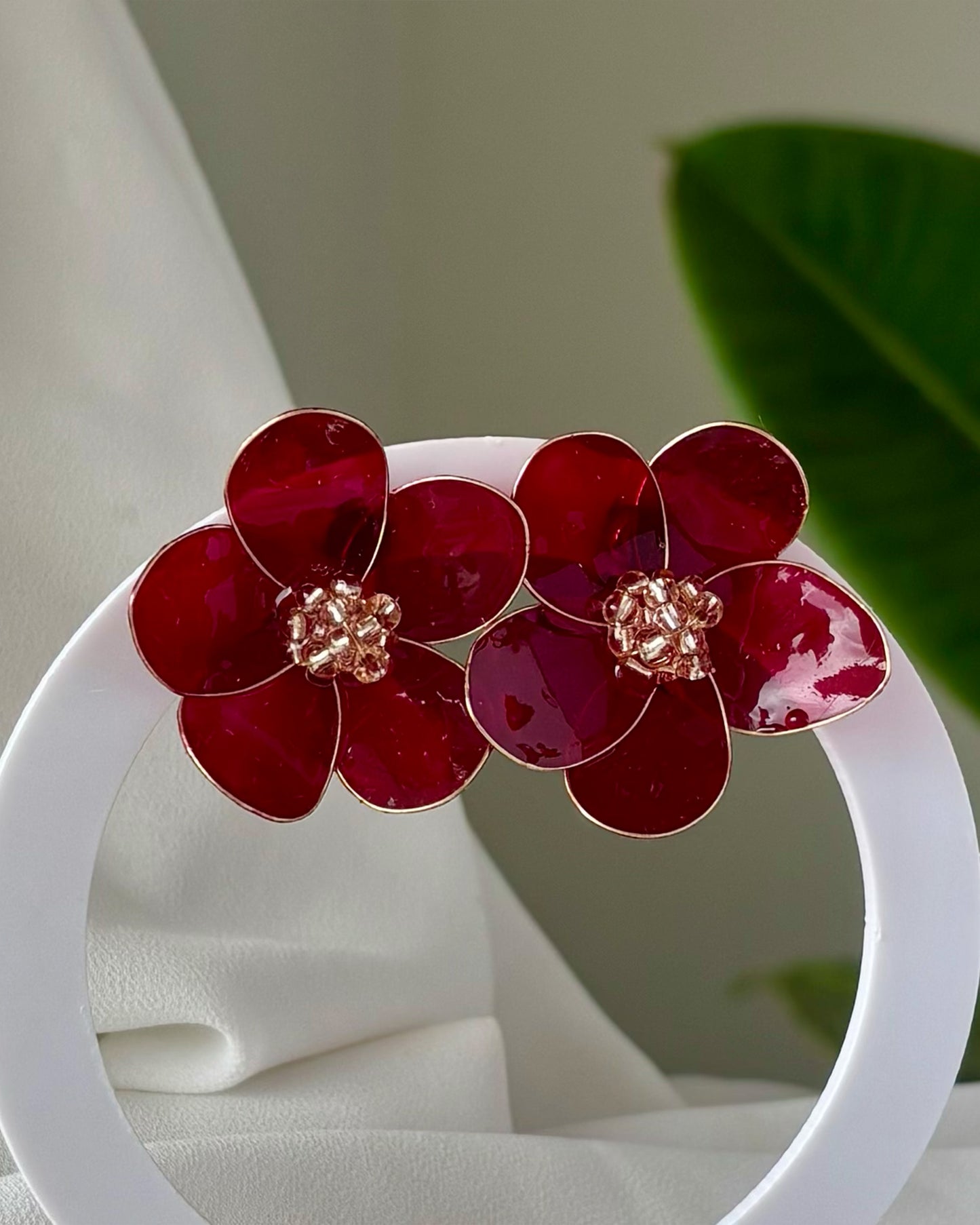 Midi Flor Roja y Champagne