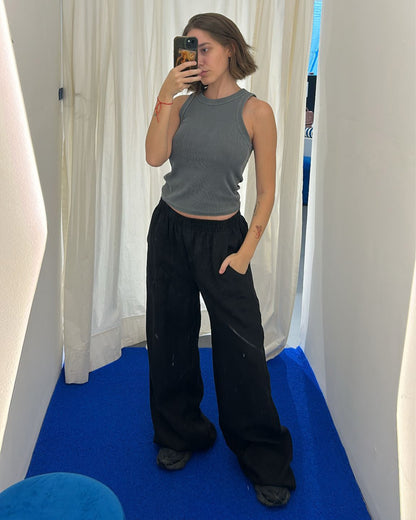 Linen Pants VINEYARD Black