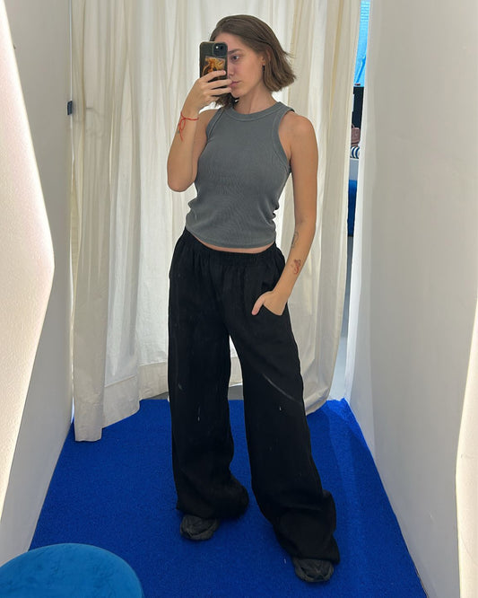 Linen Pants VINEYARD Black