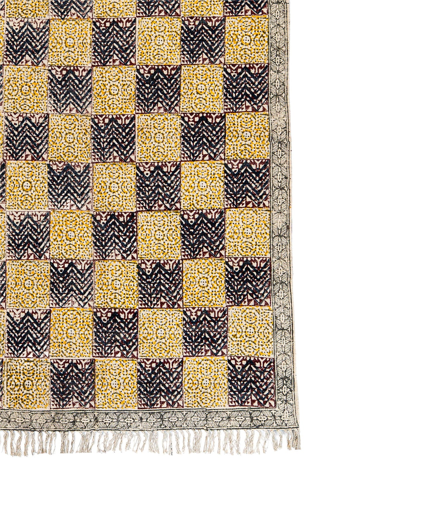 Alfombra Block Print NAVA 120*180 cm