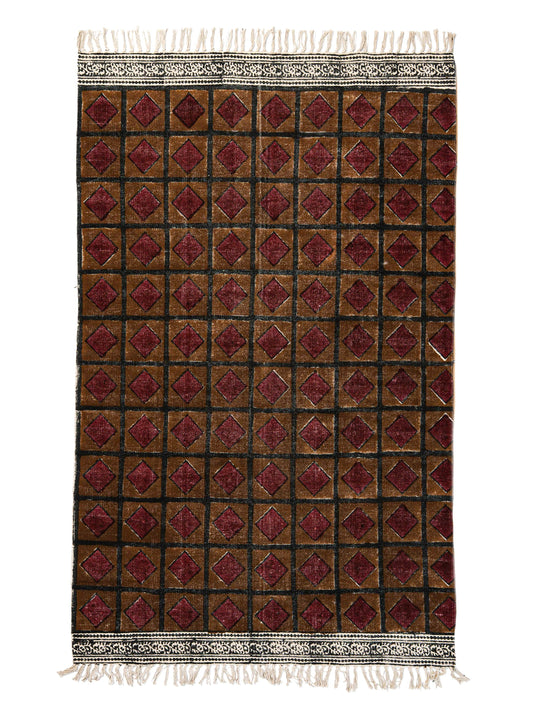Block Print Rug REKHA 120*180 cm