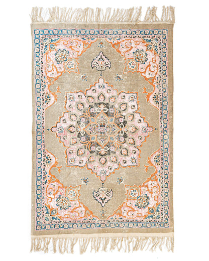 Block Print Rug BINDU 120*180 cm
