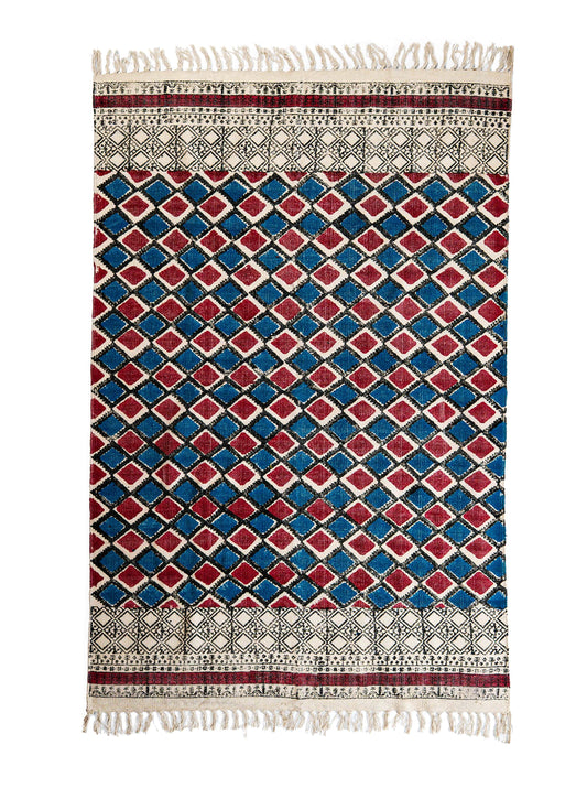 Block Print Rug KAVI 120*180 cm