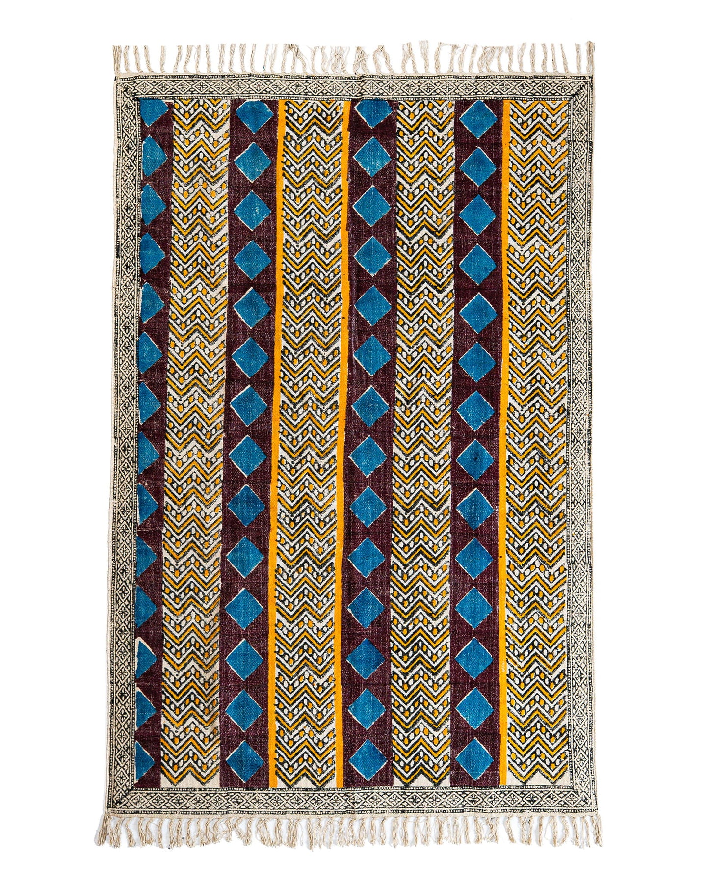 Alfombra Block Print BINDU 120*180 cm