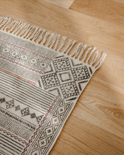 Block Print Rug SANTULAN 120*180 cm