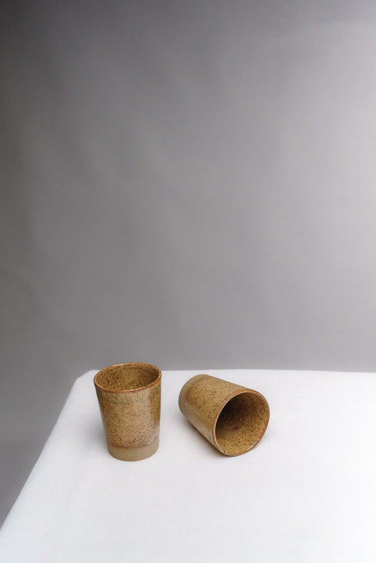 Set de 2 Vasos FIBRA - Caramelo