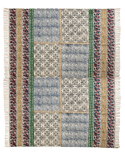 Block Print Rug KALA medium 180*240 cm