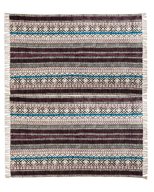 Block Print Rug TALA medium 180*240 cm