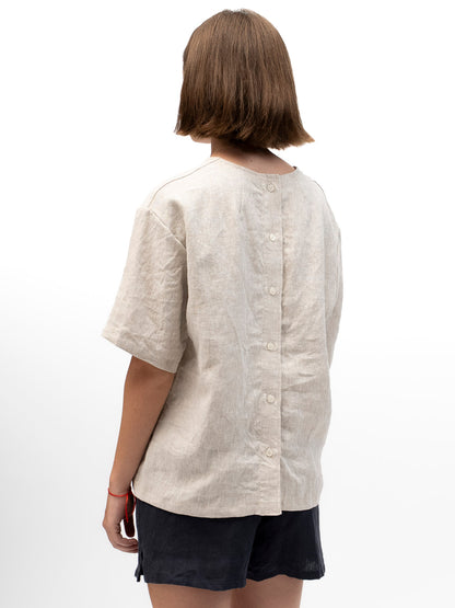 חולצה גולדן אאור פשתן ב'ז