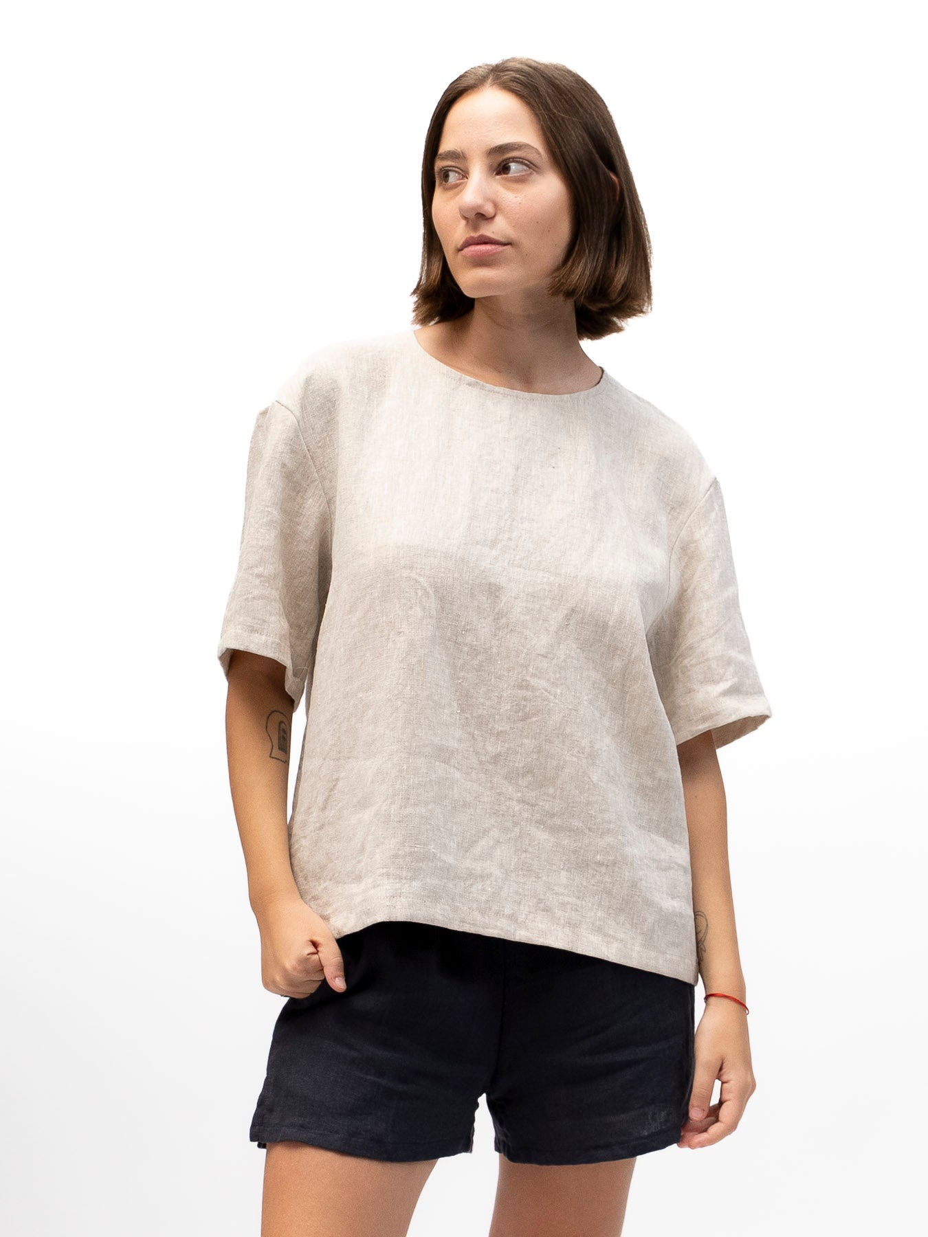 חולצה גולדן אאור פשתן ב'ז