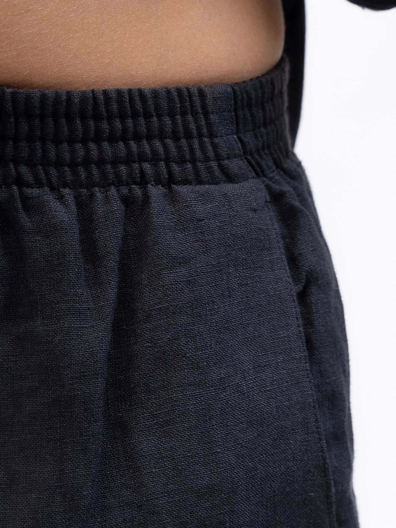 Short de lino Elastizado BOKER Azul Marino