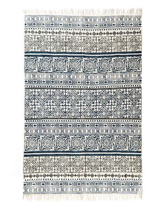 Alfombra Block Print SAGAR 120*180 cm