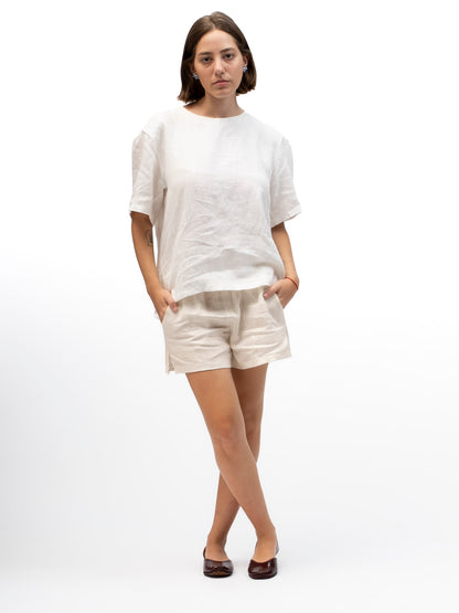 Linen Shorts BOKER Beige