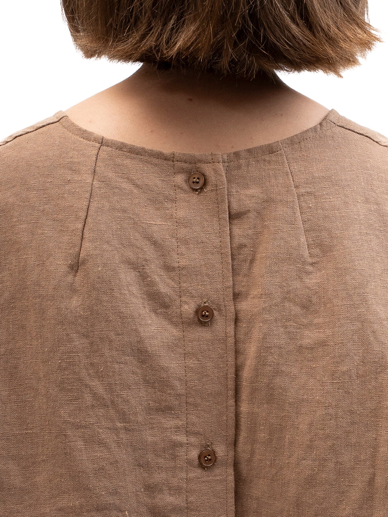 חולצה גולדן אאור פשתן חום