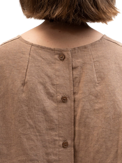 חולצה גולדן אאור פשתן חום