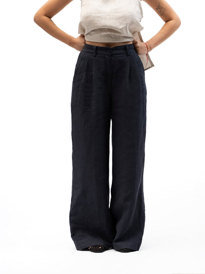 Tailor Pants SLOW LIFE Marine Blue