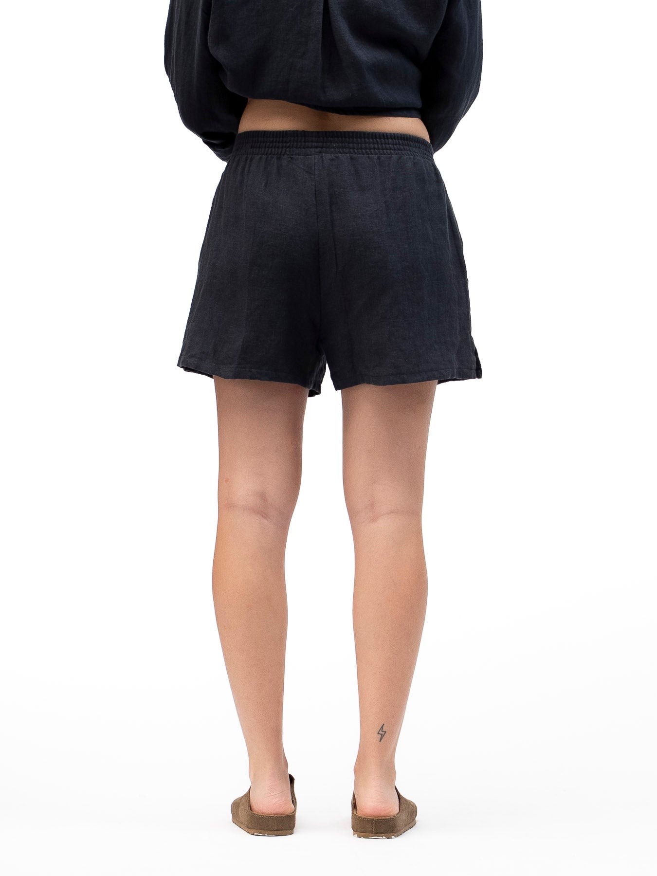 Short de lino Elastizado BOKER Azul Marino