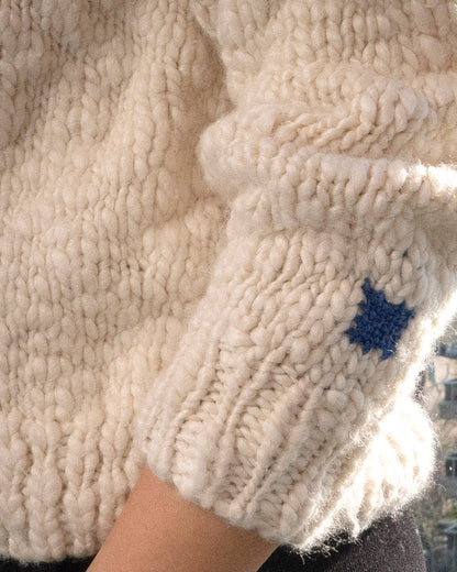 Merino Wool and Silk Sweater GARIN Off-White