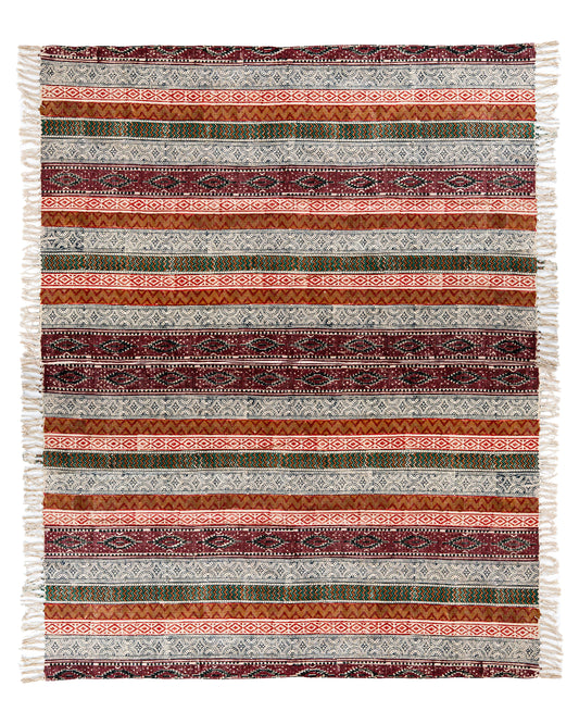 Block Print Rug TARANG medium 180*240 cm