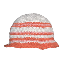 Load image into Gallery viewer, Cotton Crochet Bucket Hat כובע סרוג עבודת יד