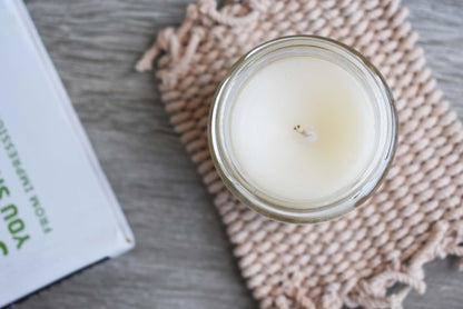 Milk, Oat & Honey Glass Jar Beeswax Candle