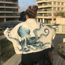 Load image into Gallery viewer, Custom made jackets! I can paint on your jacket or you can buy one from me! I&#39;m flexible with designs and materials. &lt;3  Price per paint is 180₪, and if you want to buy the jacket from me it will cost 180₪ plus the jacket’s cost.  Do not hesitate to contact me:  DM in instagram @lit.recovery  0527899200  or send me and e-mail: litrecovery0@gmail.com