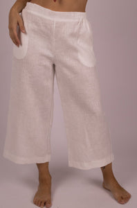 White Carmel Pants